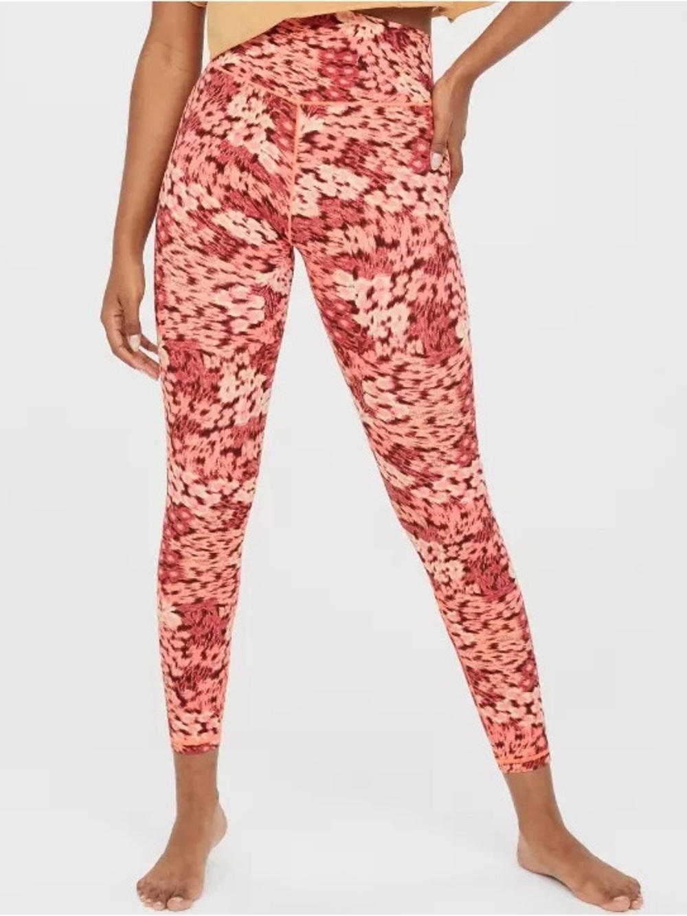 NWT OFFLINE by Aerie Real Me Xtra 7/8 Leggings Pink Orange M